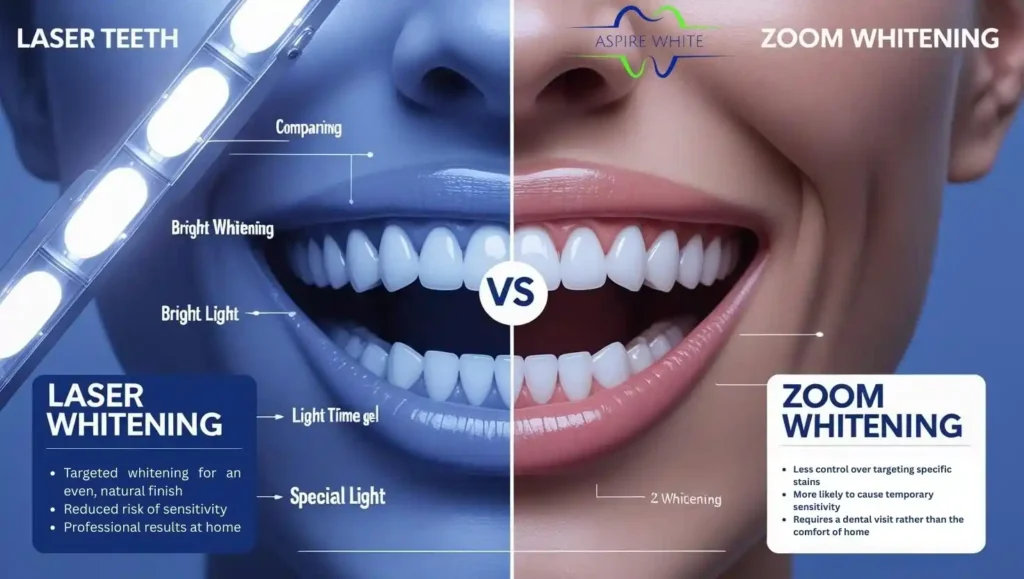 Laser Teeth Whitening vs. Zoom Whitening 